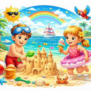 Knijpkaarten Thema Zomer 3 tot 5 jaar