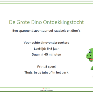 Speurtocht de Grote Dino Ontdekkingstocht
