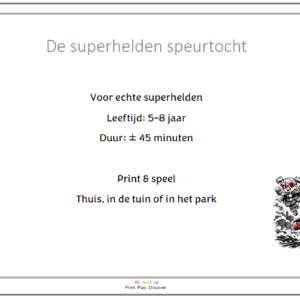 Speurtocht de Superhelden