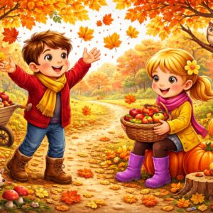 Knijpkaarten Thema Herfst 3 tot 5 jaar