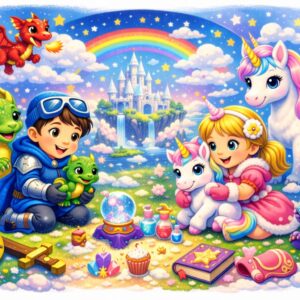 Knijpkaarten Thema Eenhoorns en Draken 3 tot 5 jaar