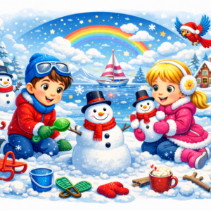 Knijpkaarten Thema Winter 3 tot 5 jaar